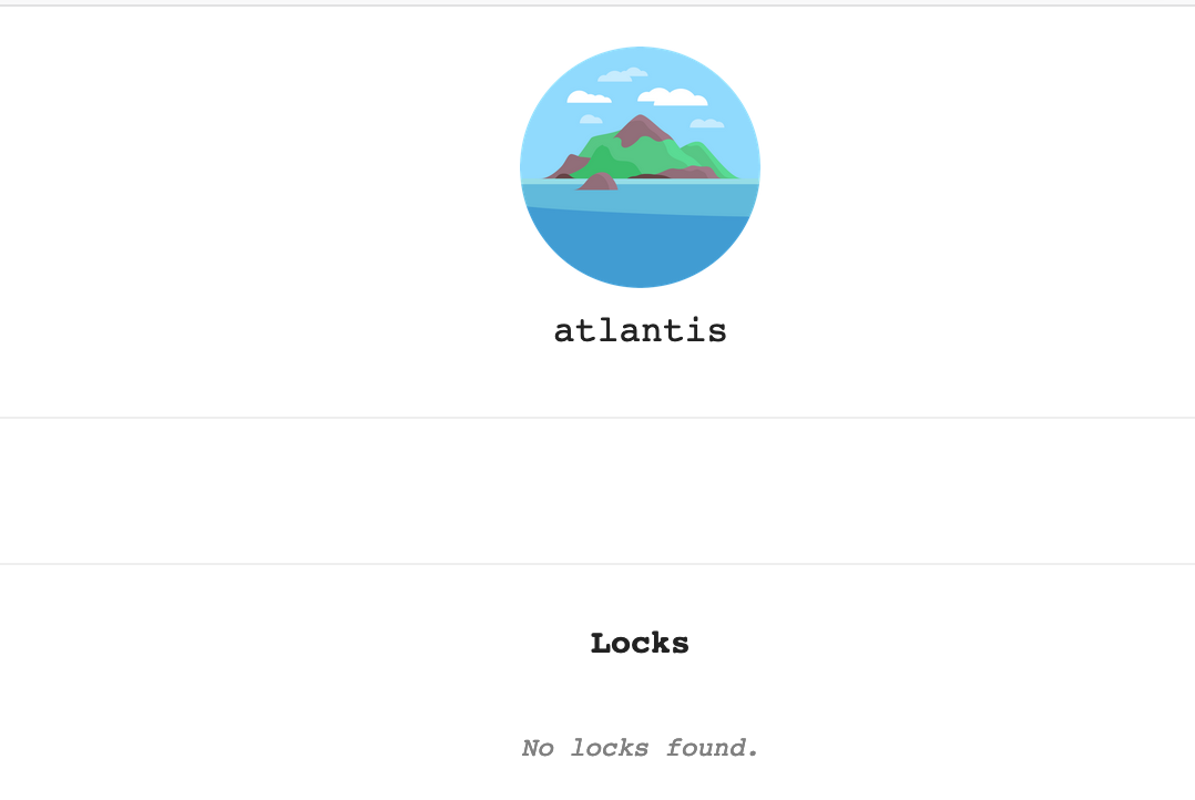 Atlantis landing page